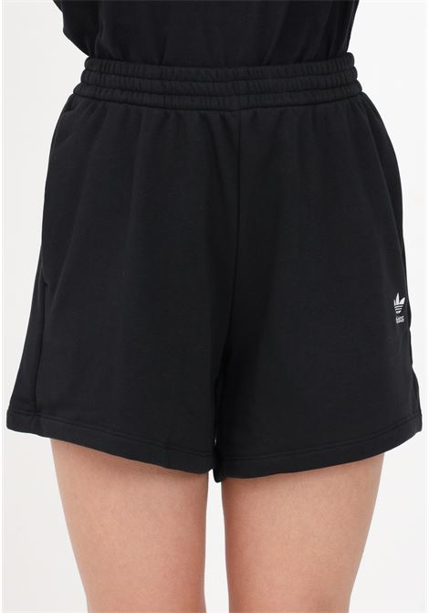 Shorts sportivo nero da donna Adicolor Essentials French Terry ADIDAS ORIGINALS | IA6451.